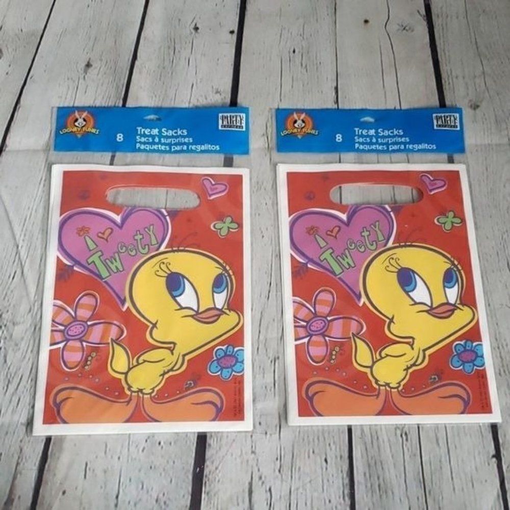 NWT Deadstock Vintage Y2K Looney Tunes Tweety Bird Party Snack Bags